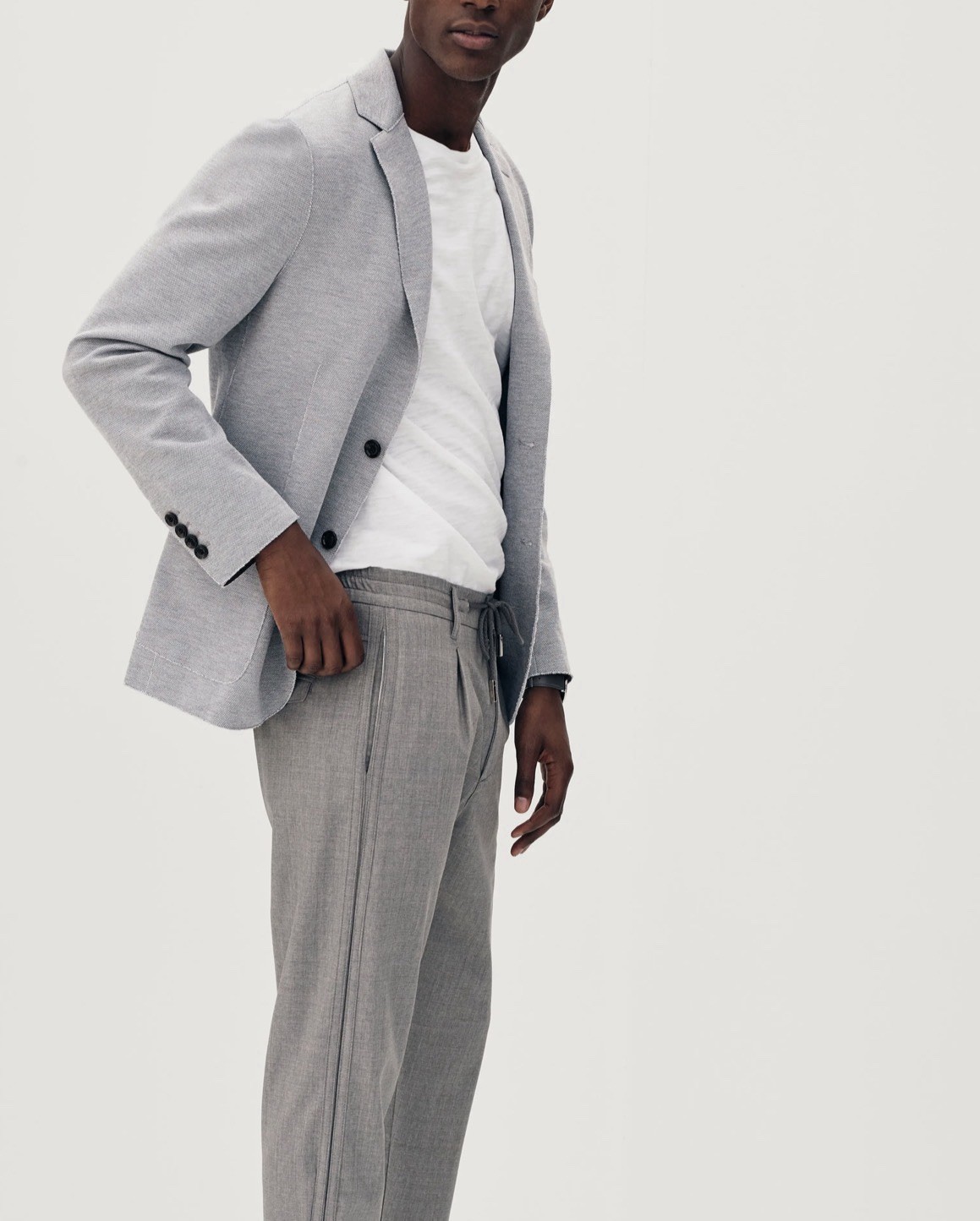 Eleventy Slim Fit Jersey Sport Coat In Grey IT 52 US 40