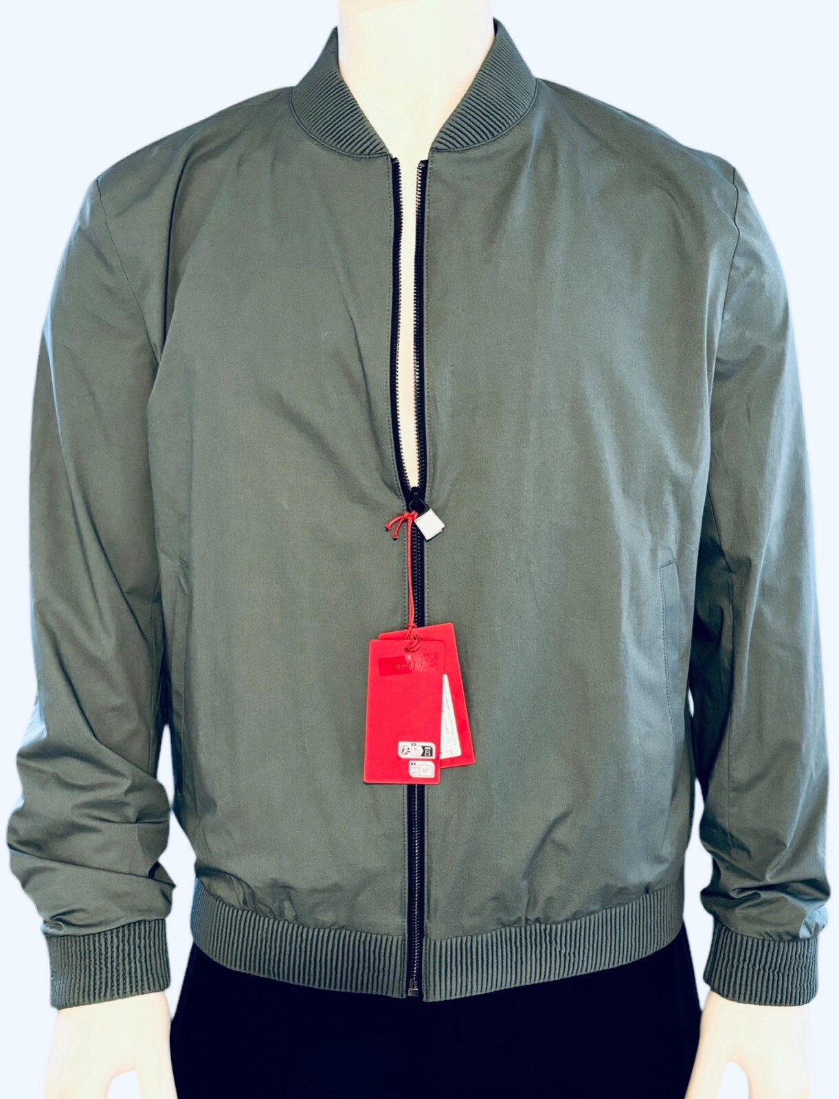 Hugo Boss Men’s Ukashi Bomber Jacket Stretch Organic Cotton NWT US/40R M/L