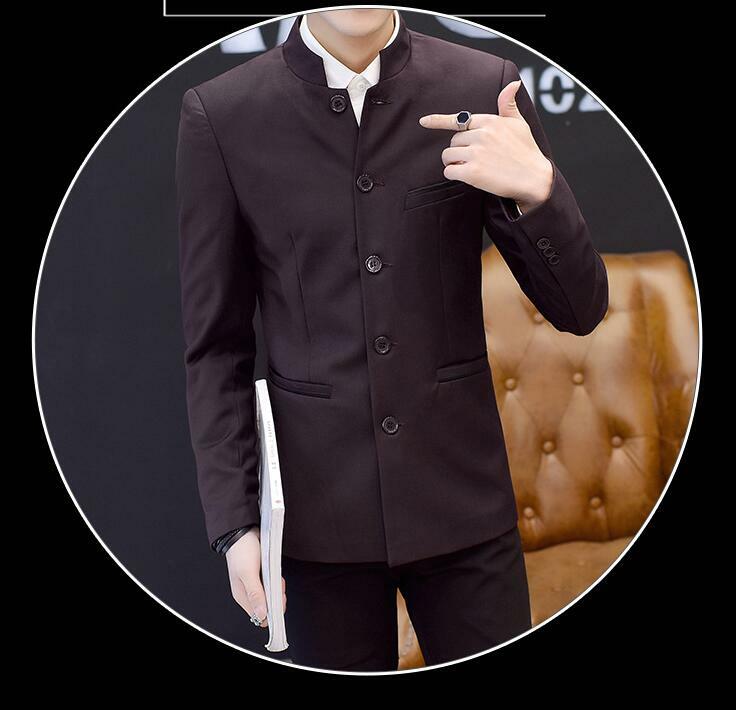 New Spring/ Fall men’s stand collar coats Chinese style Tang suit casual jacket