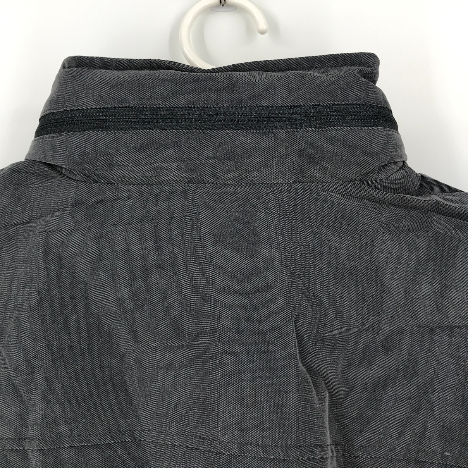 Rugged Elements Mens Jacket XL Gray Full Zip Hooded Wind Water Resistant Lined