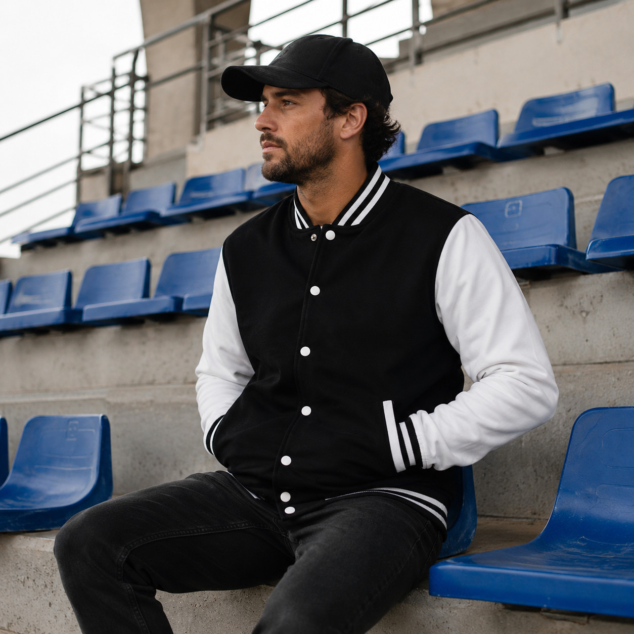 Unisex Varsity Letterman Baseball Jacket College Bomber Fleece Streetwear