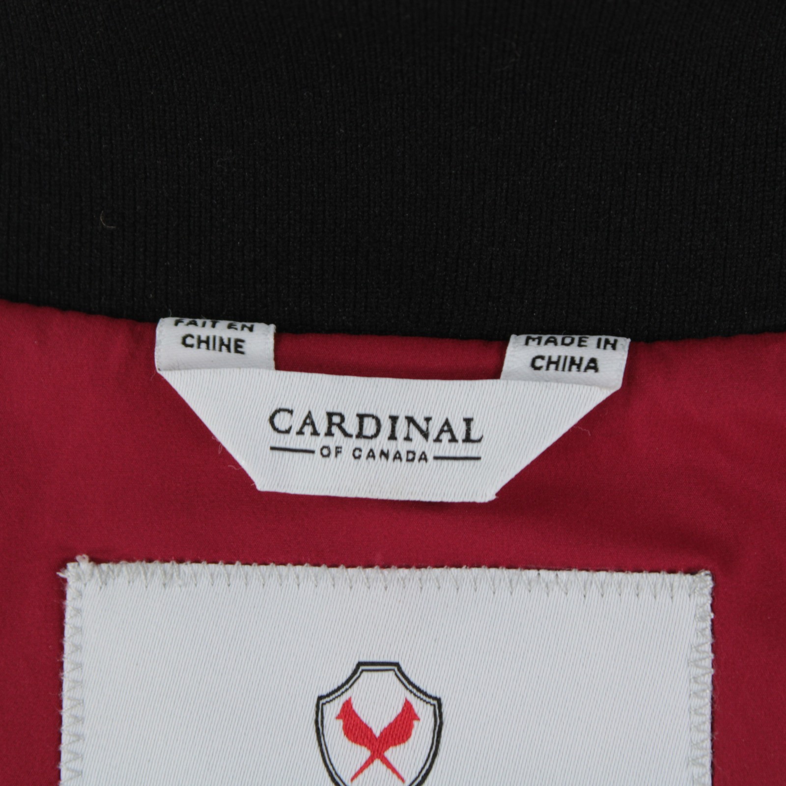 Cardinal of Canada NWT Mixed Media Hooded Jacket Size Medium US In Solid Black