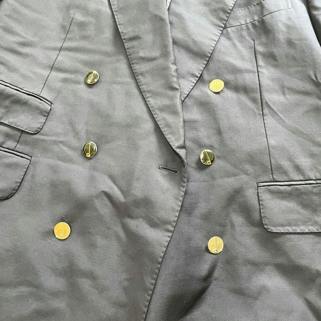 Dunhill Navy Blue Vintage Tailored Jacket Italy Gold Button L Used