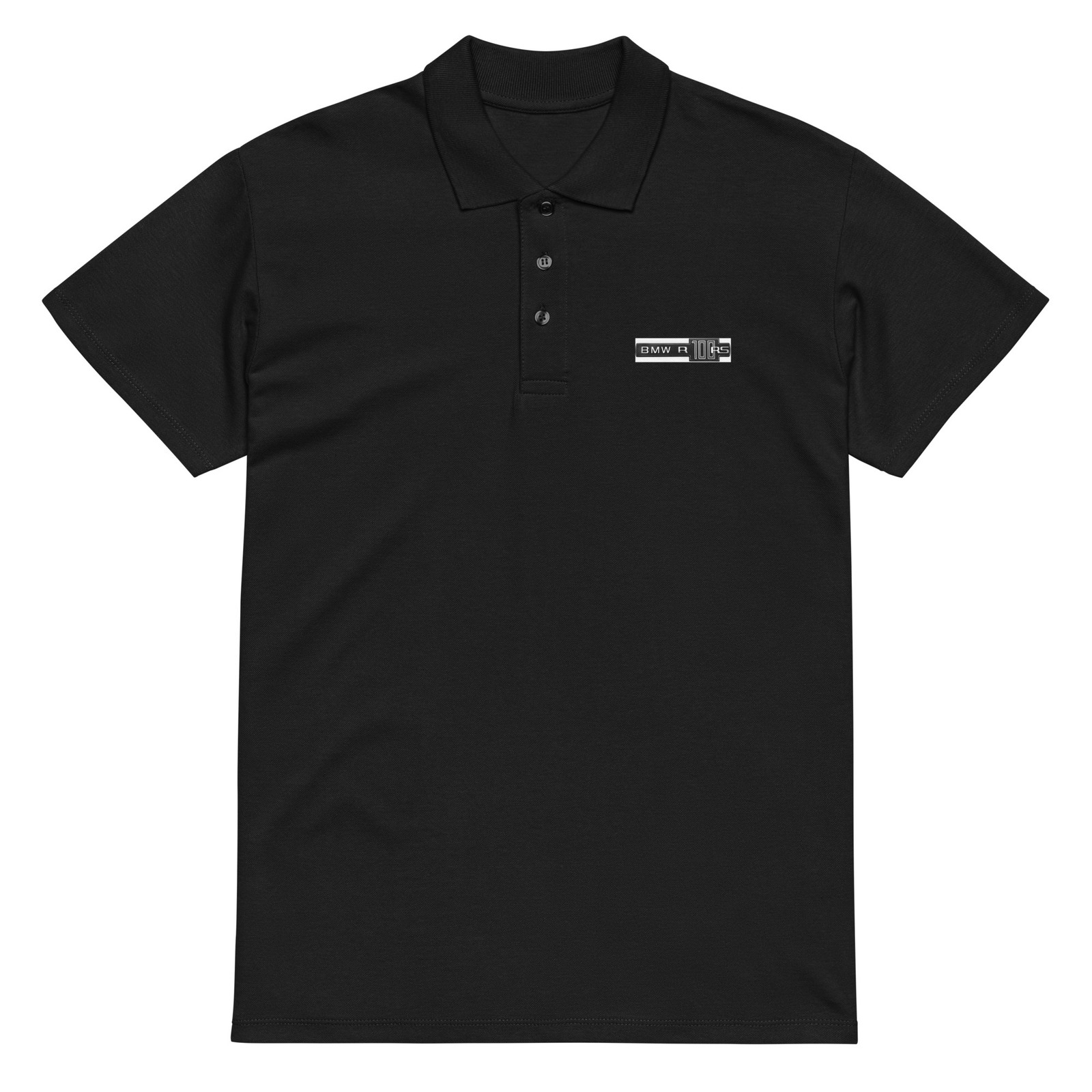 BMW R100RS Premium Pique Polo Shirt Rear Picture