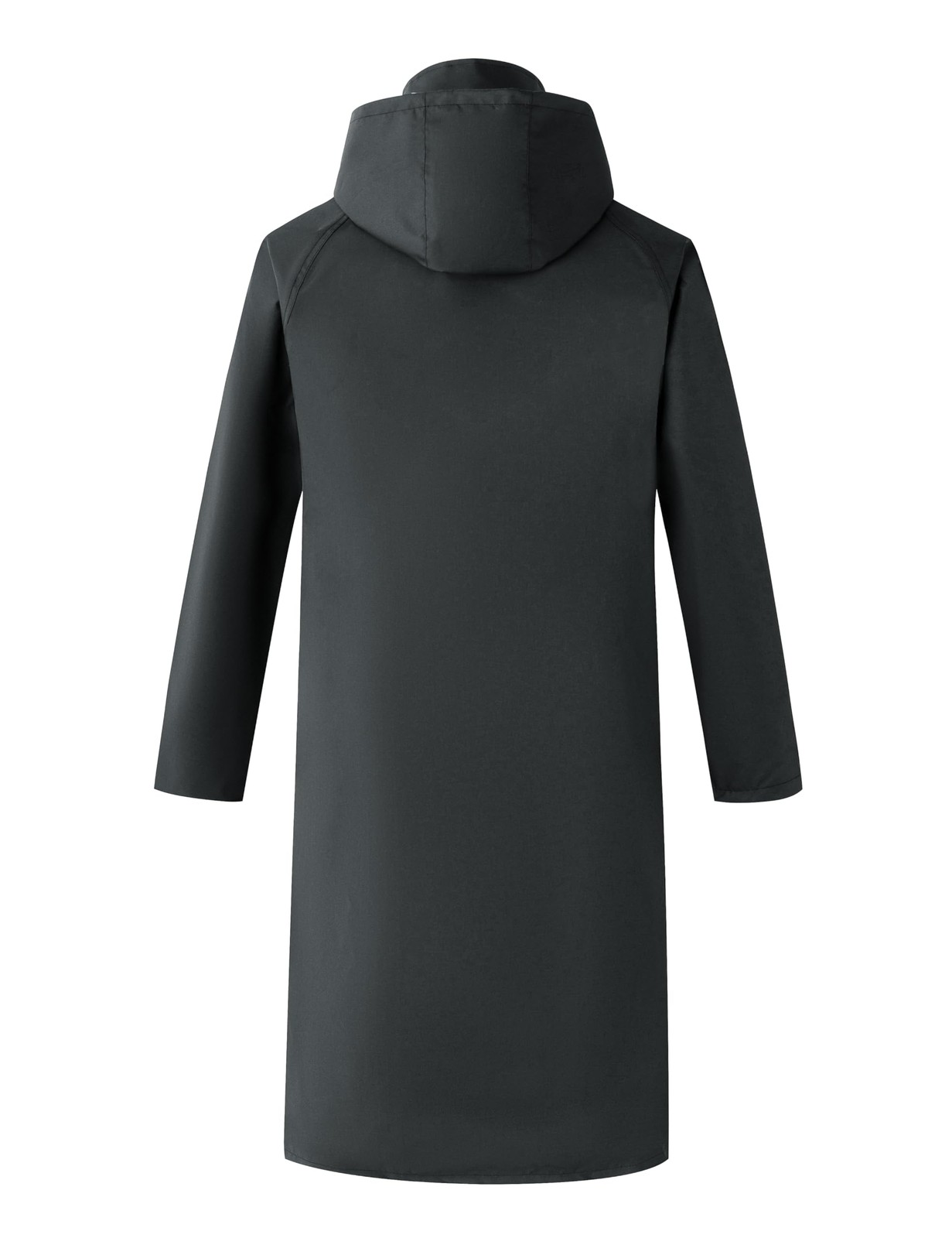 Mens Long Waterproof Raincoat Hood Lightweight Rain Jacket Spring Windbreaker