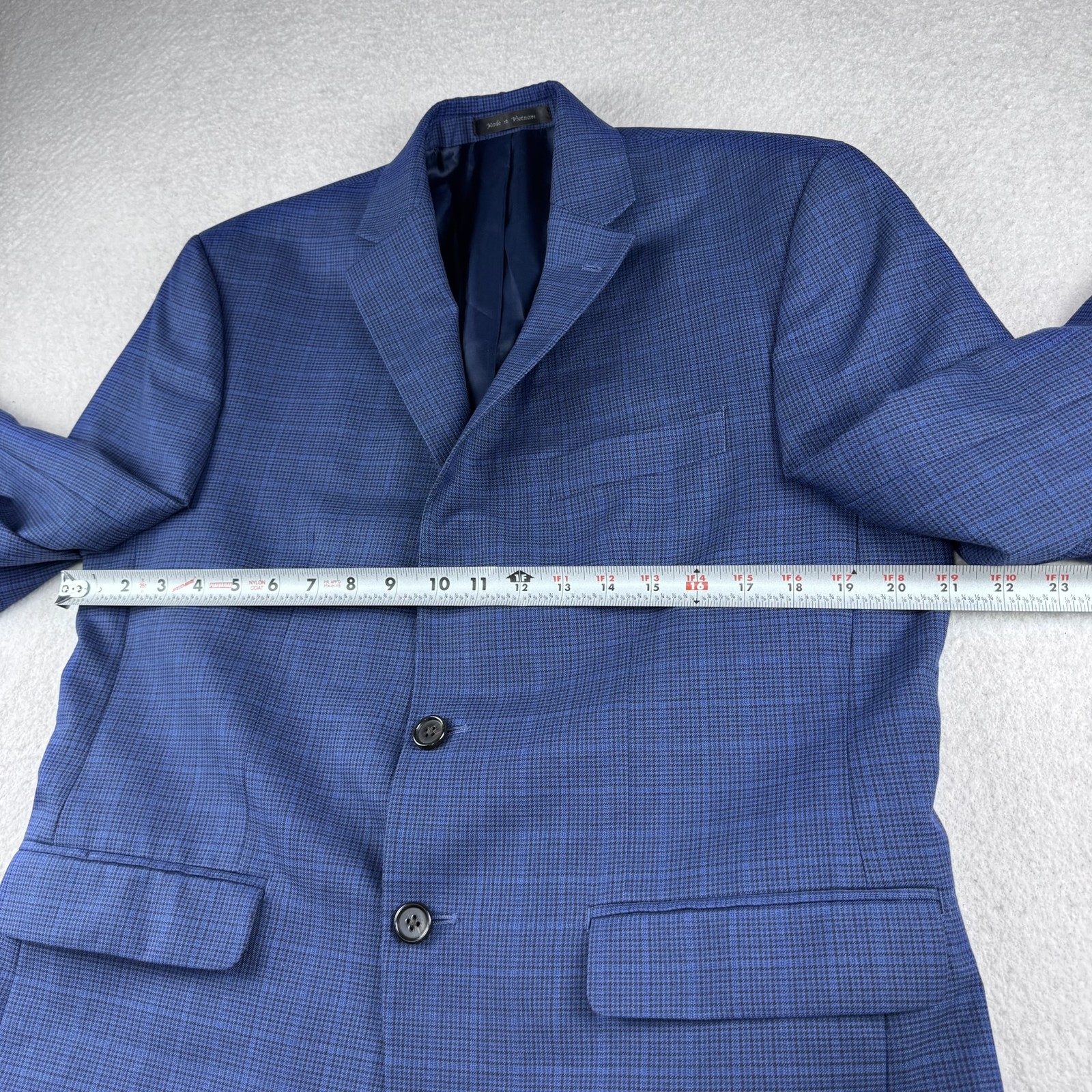 Lauren Ralph Lauren Men’s Blue Plaid Two-Button Sport Coat Blazer Size 42R