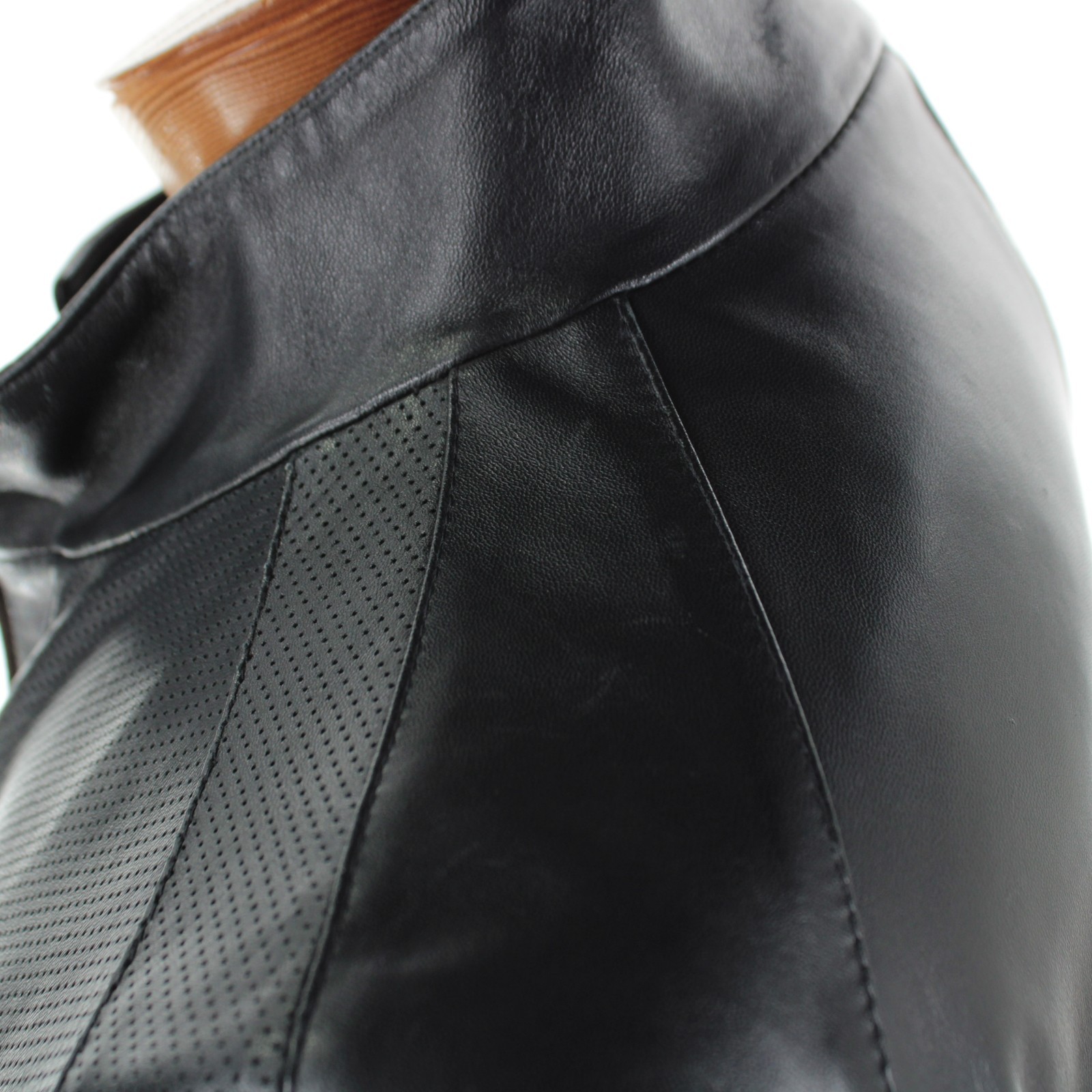Di Bello NWD 100% Leather Full Zip Jacket Size 58 (3XL US) In Solid Dark Blue