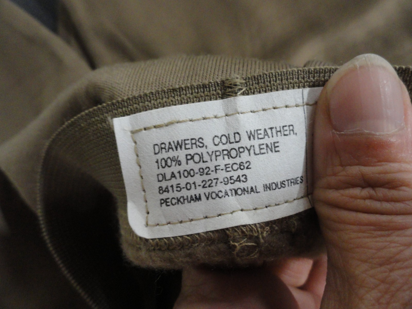 NEW Thermals Cold Weather Polypro Brown Polypropylene PANTS BOTTOMS ALL SZES