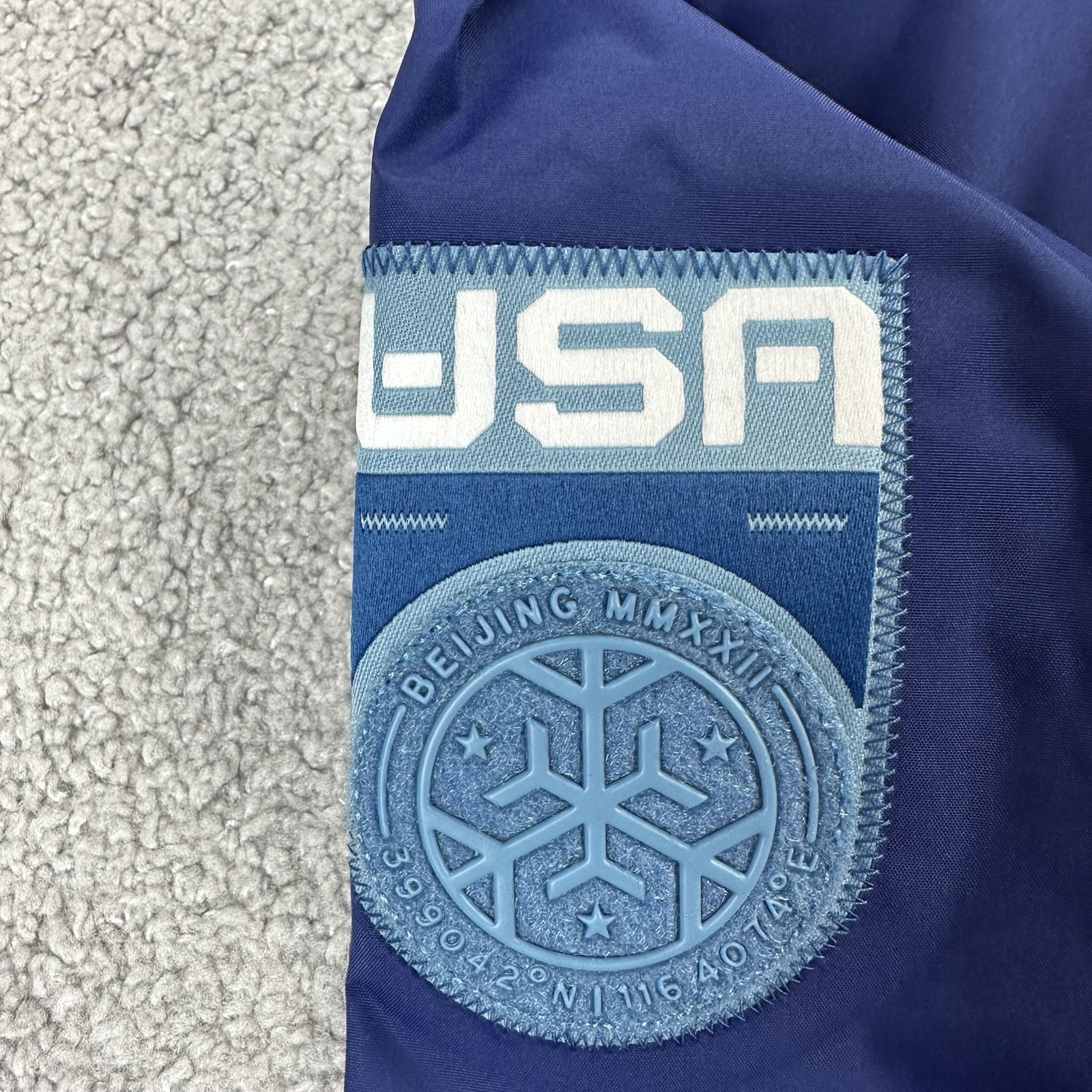 United States Olympic Team Jacket Mens Medium Blue Nike Beijing 2022 ACG Hooded