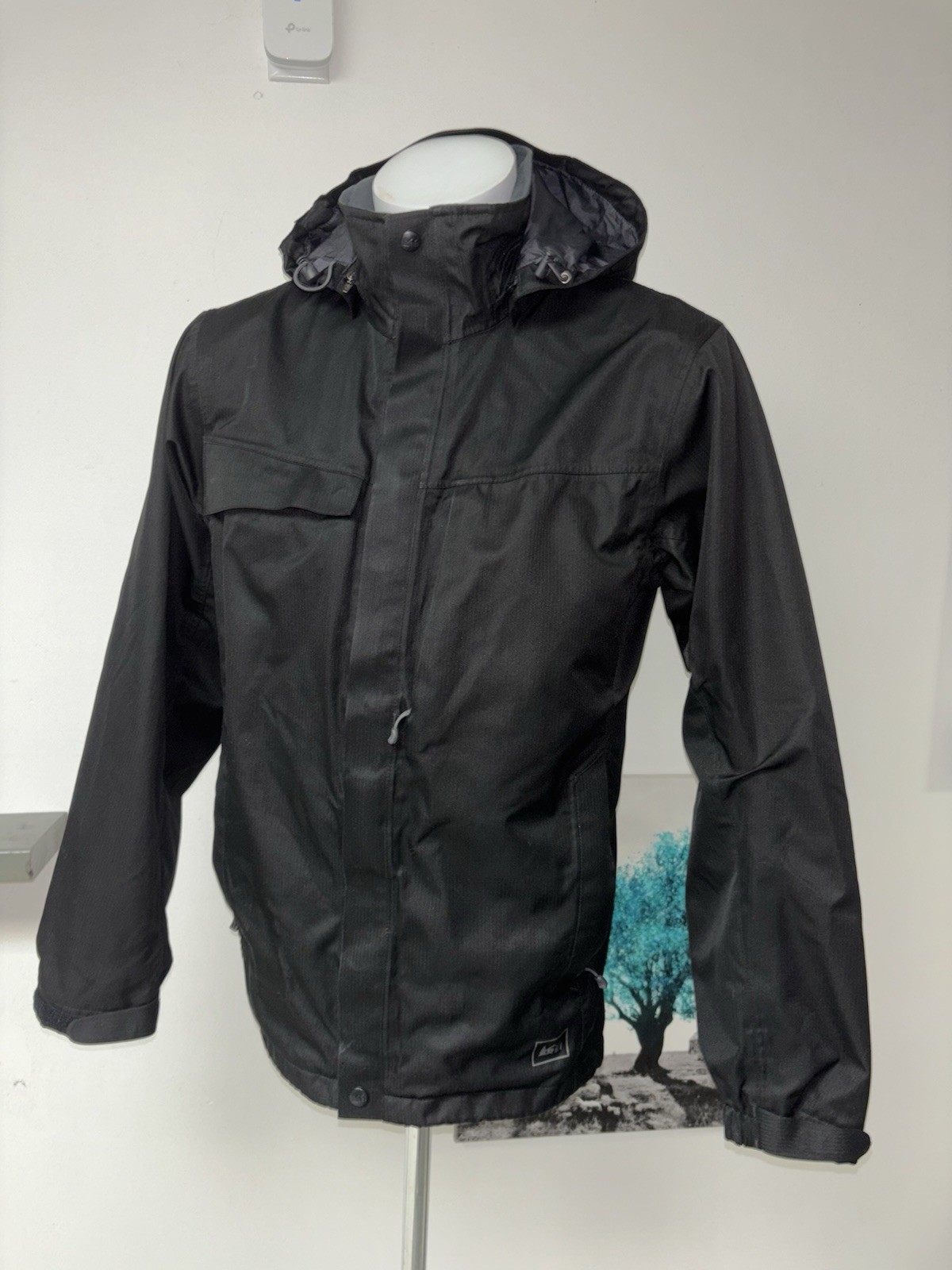 Rei E1 Element Men’s Spring/fall Jacket Size S Removable Hood No Inner Fleece