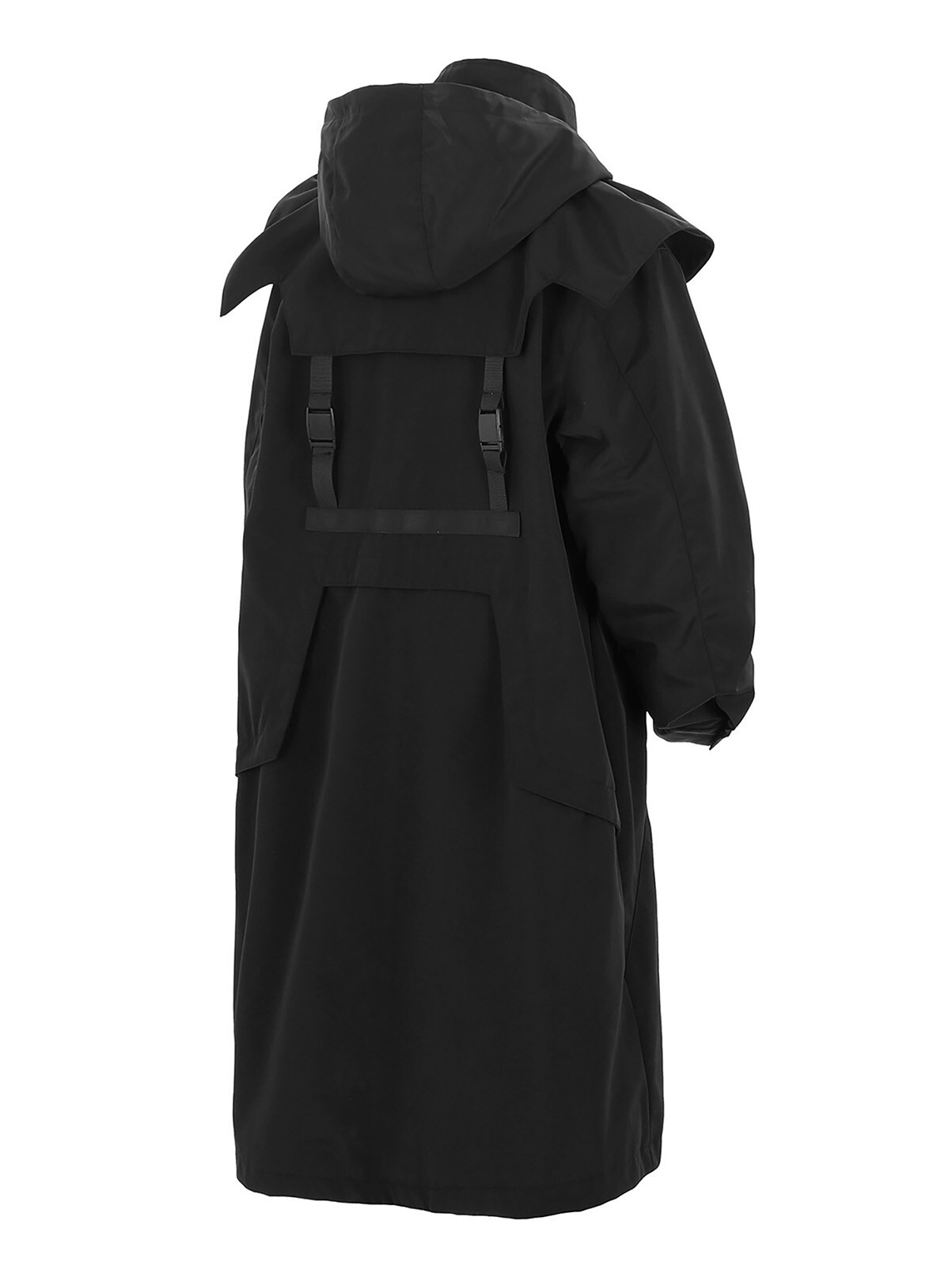 Niepce Japanese Urban Jacket with Hoodie Streetwear Casual Long Trench Coat