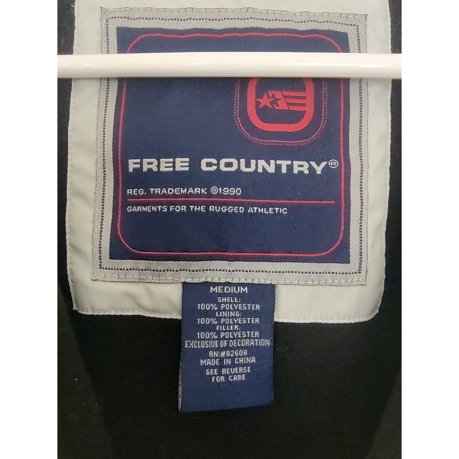Free Country, Unisex Adults Puffer Vest Light Gray Medium Minor Damage Picture 7