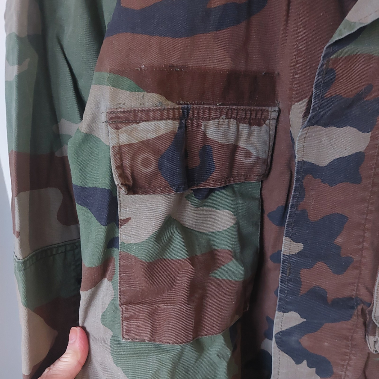 Vintage US United States Army Woodland Camouflage Field Jacket Sz Small-Regular