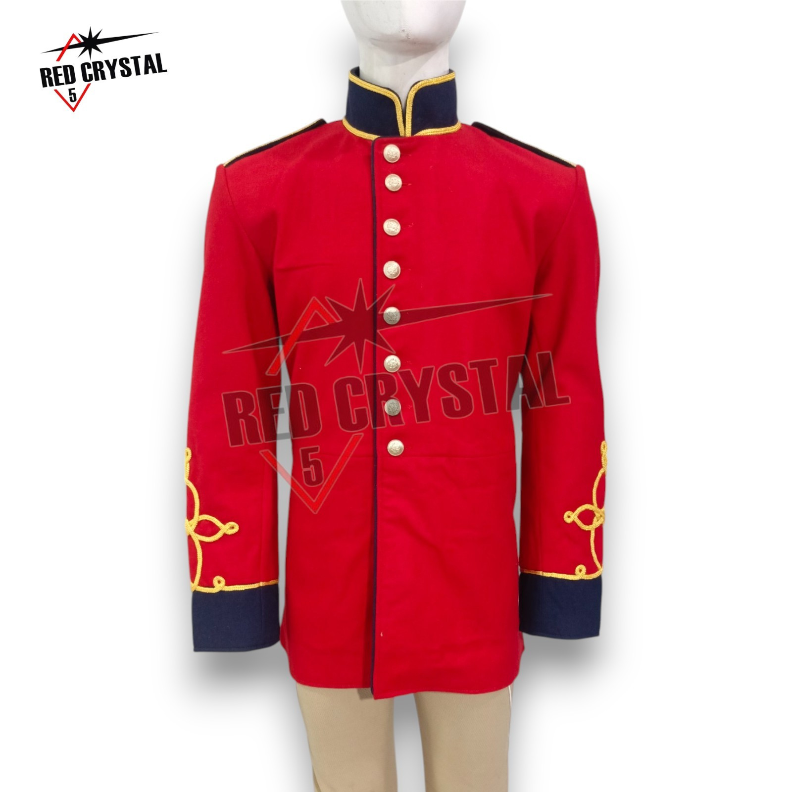 New British Era 4th7th Royal Dragoon Guards Cavalry Regiment Scarlet Red Tunic