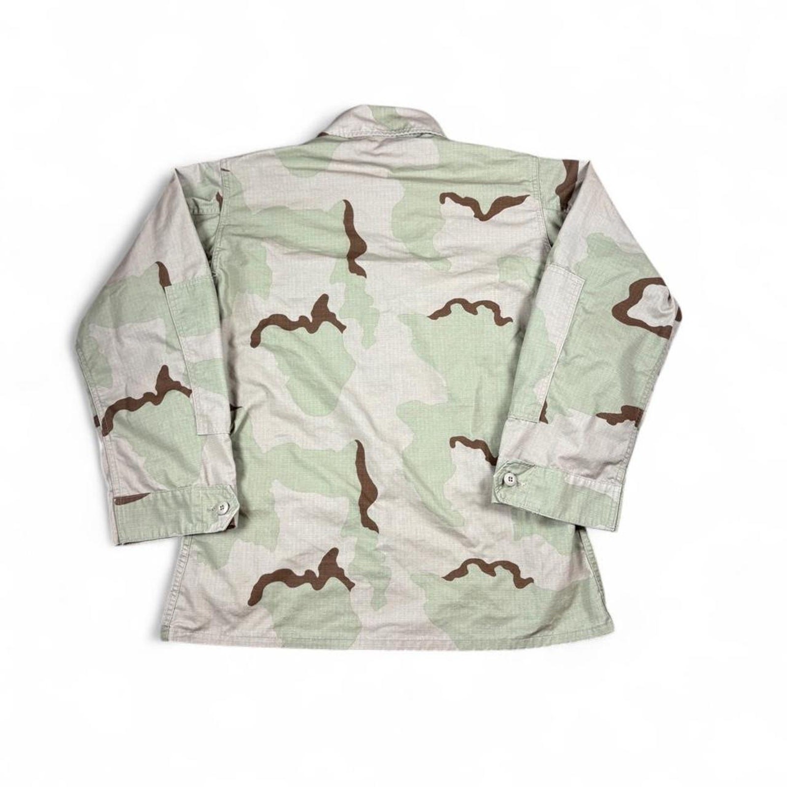 Vintage 1999 U.S. Military 3-Color Desert Camo BDU Jacket | Medium Regular