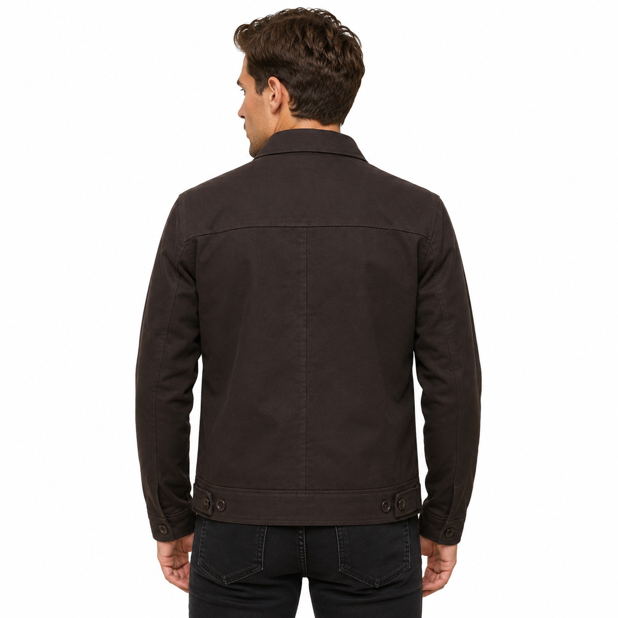 Mr Robot Christian Slater Brown Cotton Jacket For Men