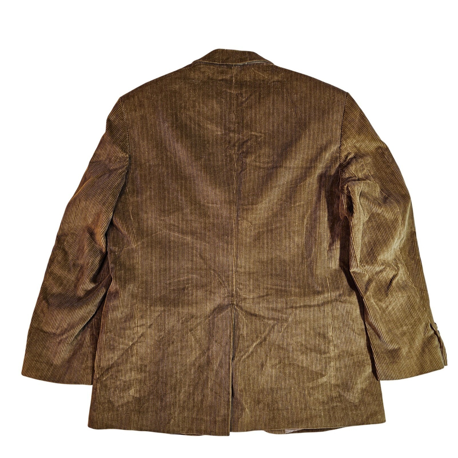 Dockers Brown Corduroy Blazer Jacket Size 44L Two Button Cotton