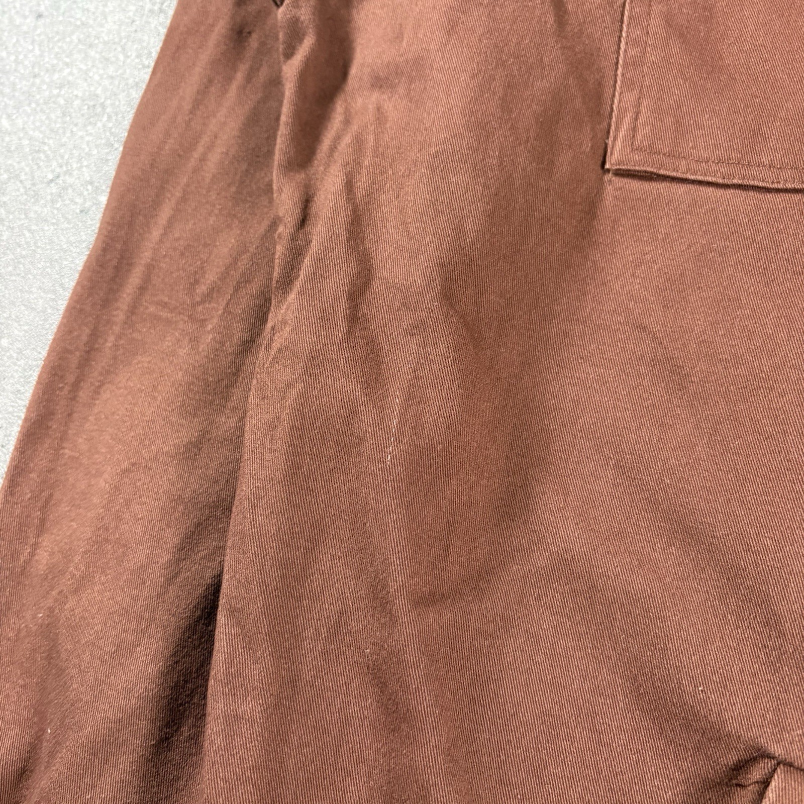 Percival Jacket Mens XL Brown Chore Utility Check Overshirt Utility Shacket