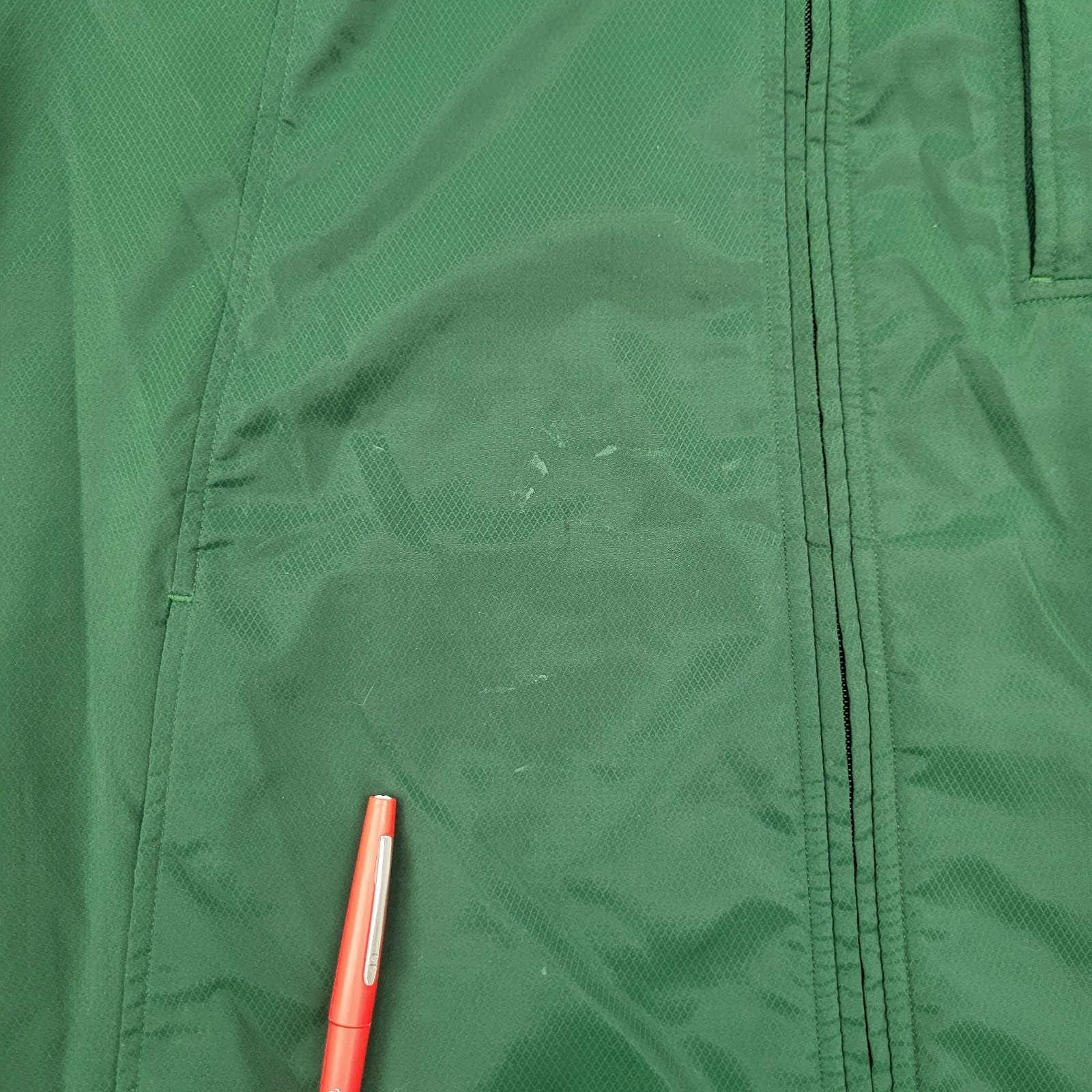 Under Armour All Season Gear Jacket Mens Large Green Windbreaker Full Zip Pocket