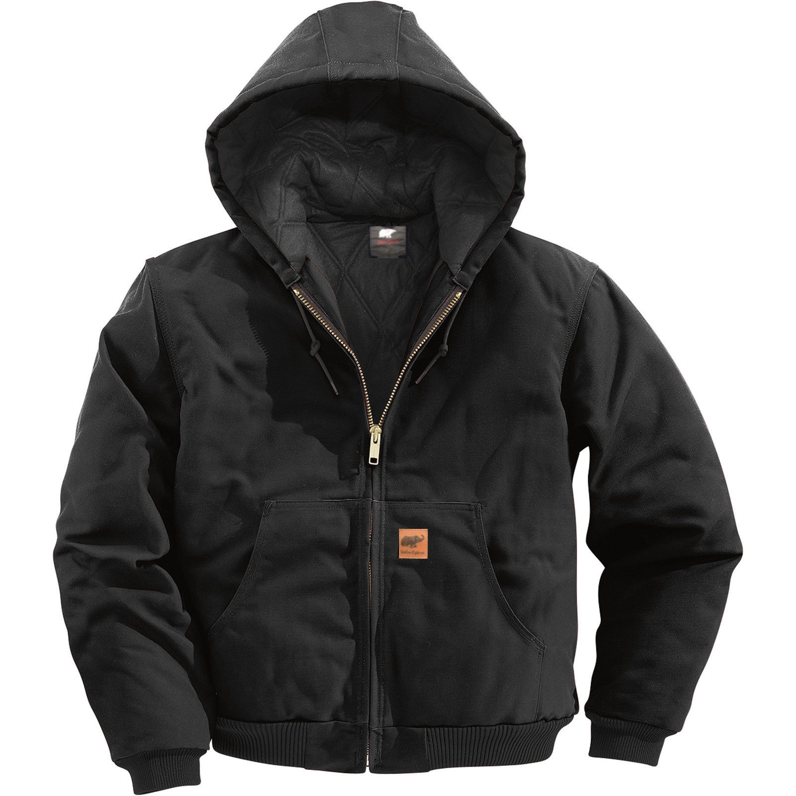 Men Sandstone Canvas Quilted Thermal Lined Duck Coat Winter Duck Jacket Work
