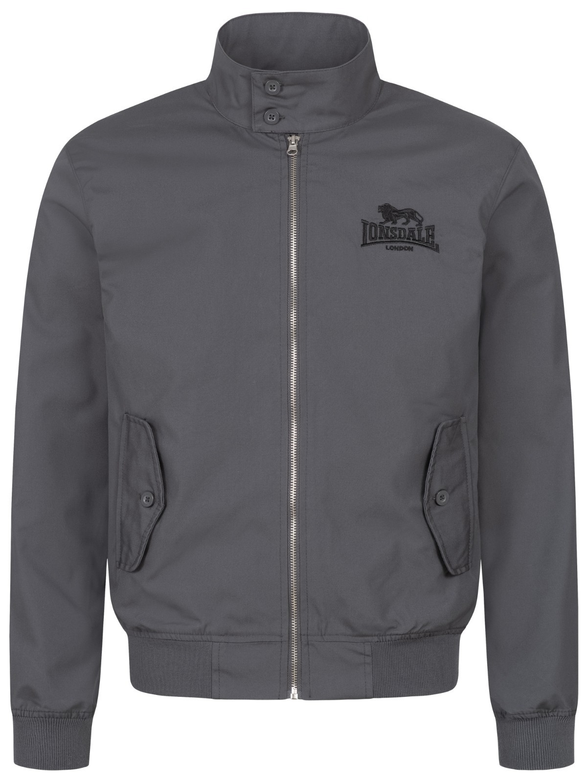Lonsdale London Harrington Jacket Anthracite Black XS S M L XL 2XL 3XL 4XL 5XL