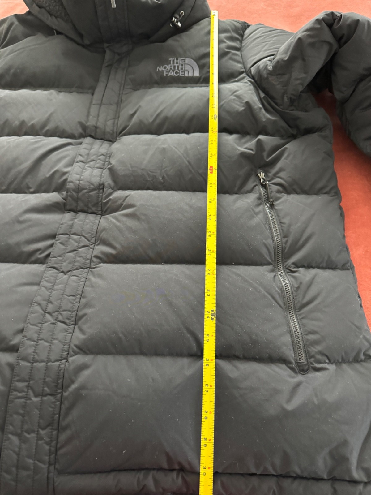 THE NORTH FACE Nuptse Ridge 700 Down Jacket Mens XXL NF0A2TBS Black Excellent