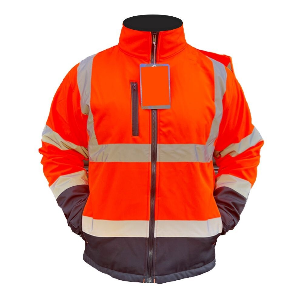 Fashion safety jacket for construction water proof unisex
