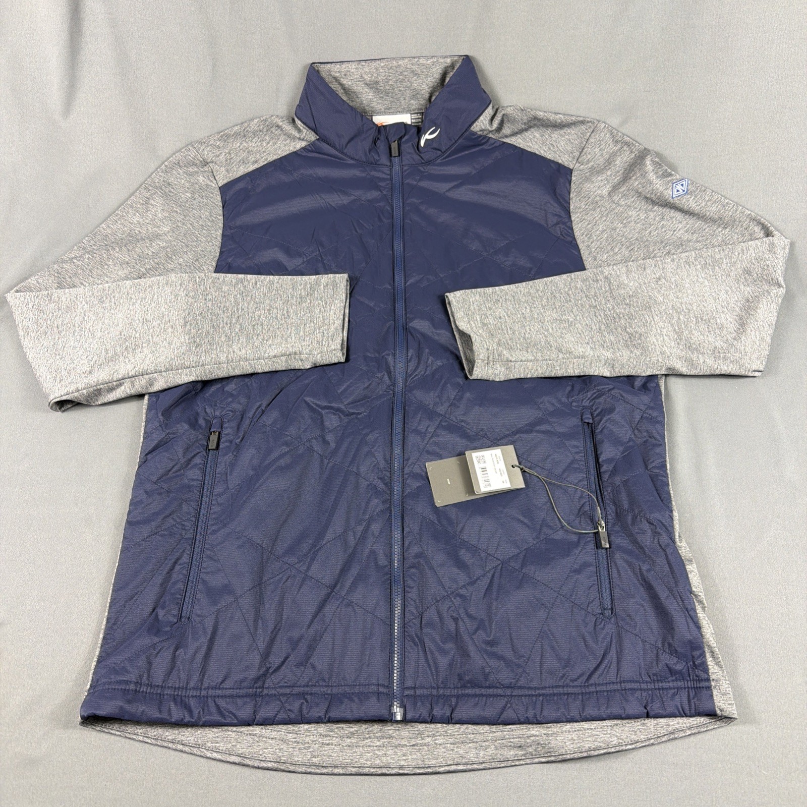 KJUS Golf Jacket Retention Sleeve Logo XXL Blue Polyester Spandex NWT MSRP $299