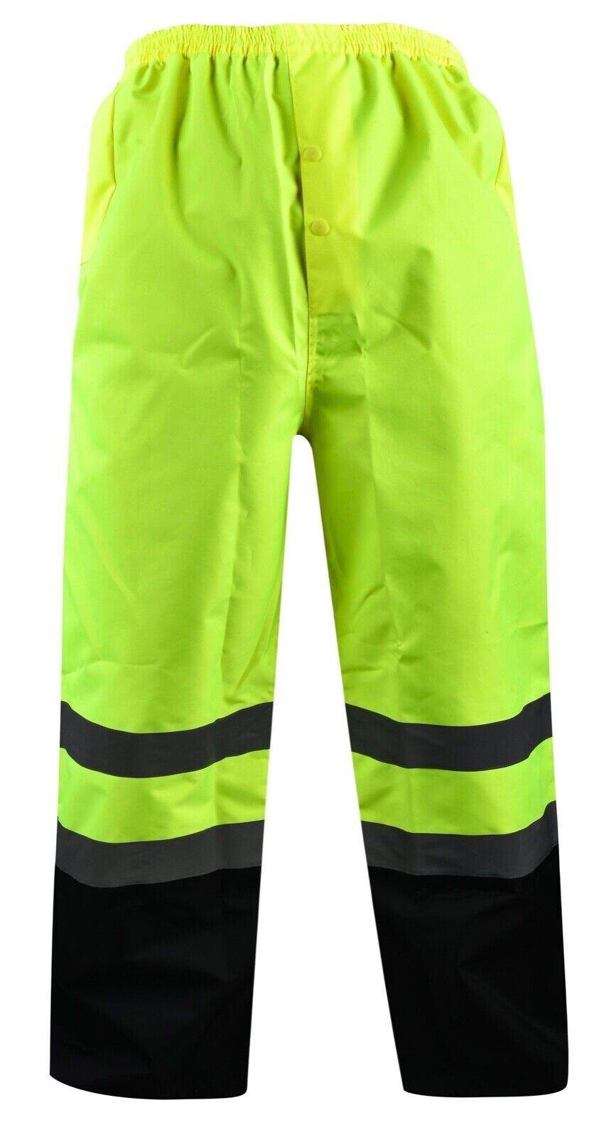 2 PC Yellow Safety RainSuit, Rain Jacket With Hoodie and Rain Pants