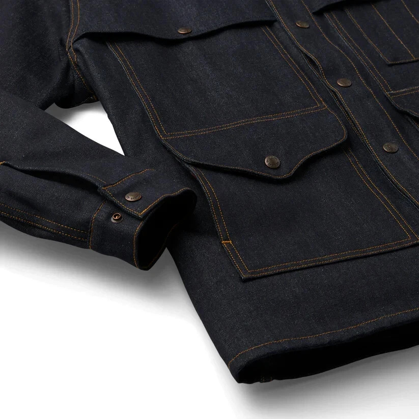 Filson Lined Denim Cruiser Jacket NWT Raw Indigo USA Made Wool Lined Workwear XS