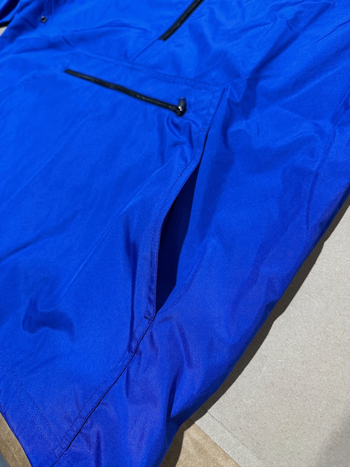 Pratt & Whitney Autoair Pack-N-Go Half Zip Pullover Unisex in Royal Blue RARE