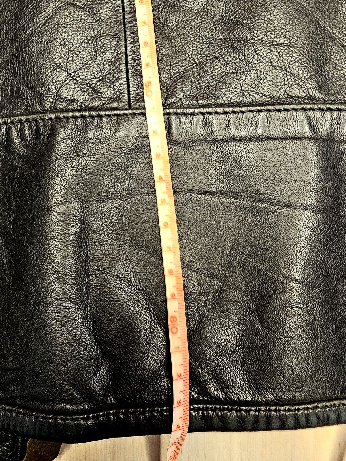 armani jeans men’s, black leather biker/army size XL, perfect condition