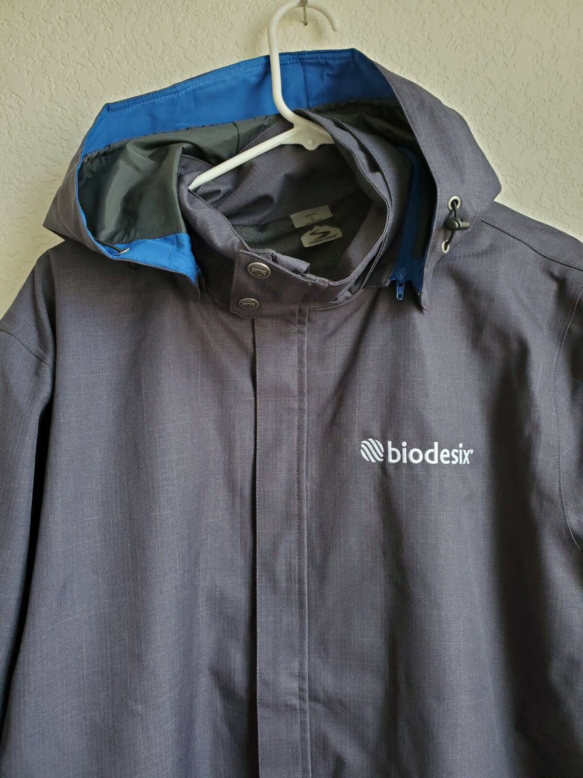 Storm Creek Jacket Men Large Commuter Executive All-Season Blue NWOT Has Logo