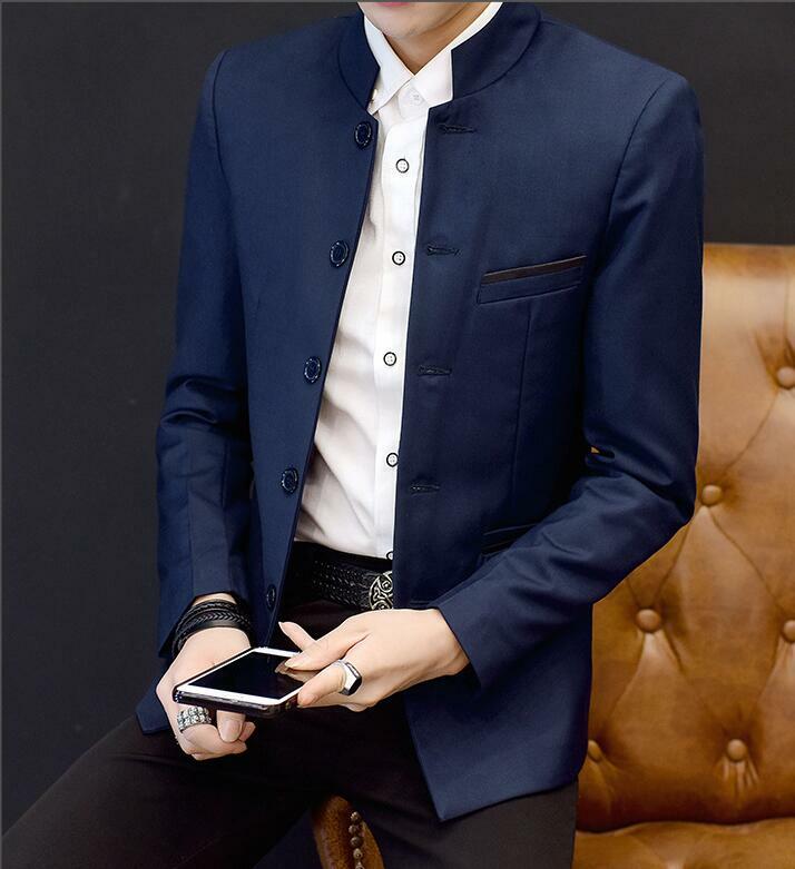 New Spring/ Fall men’s stand collar coats Chinese style Tang suit casual jacket