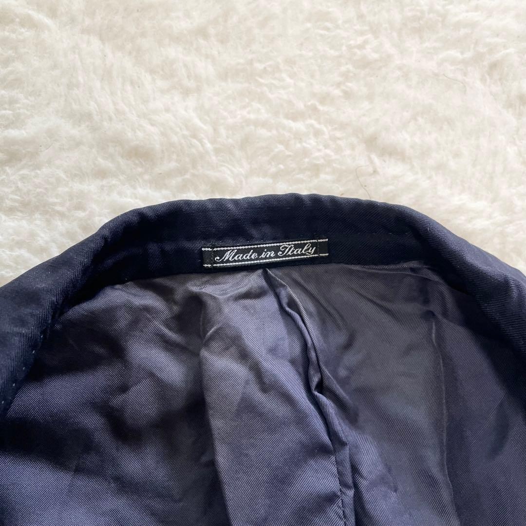 Dunhill Navy Blue Vintage Tailored Jacket Italy Gold Button L Used