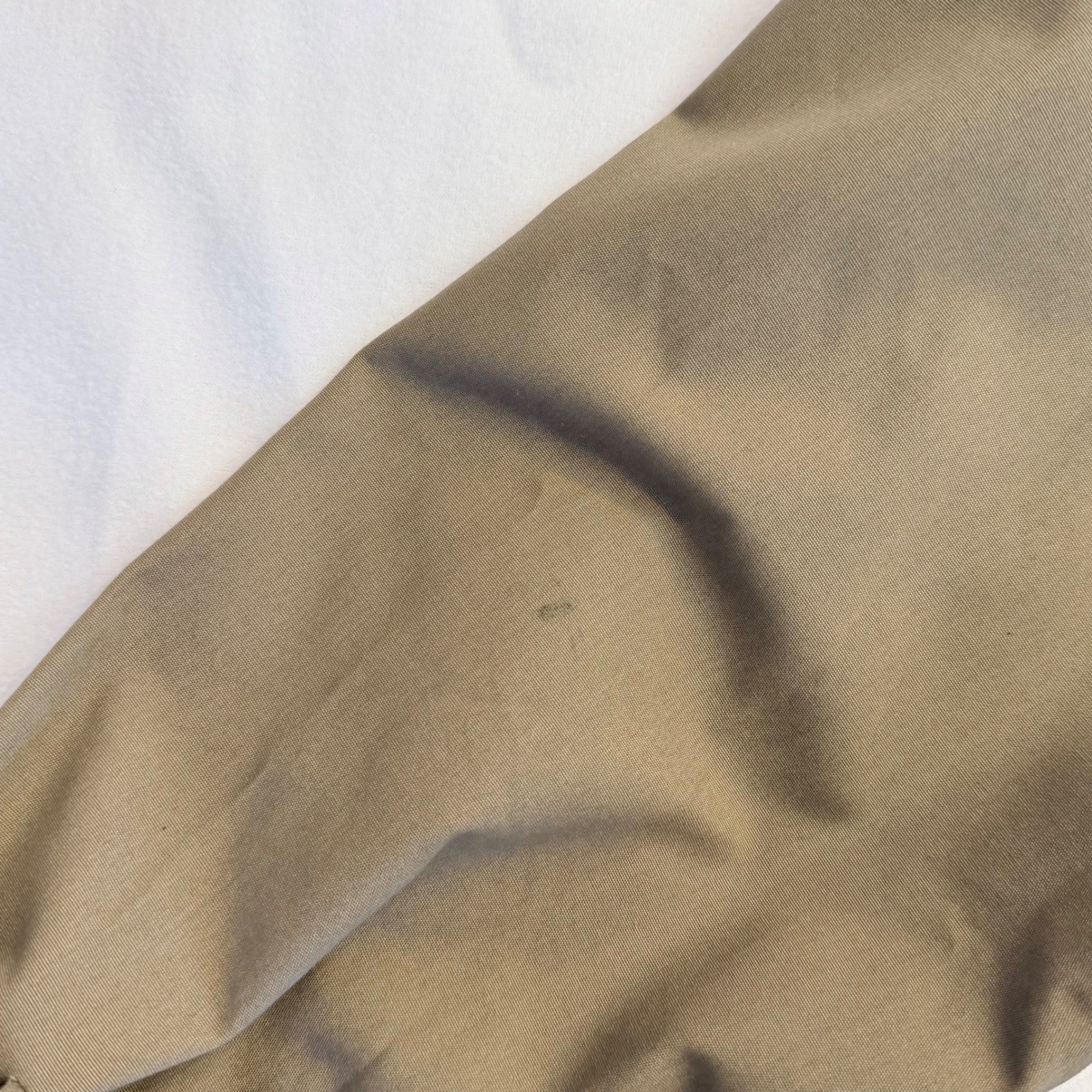 Stafford Lined Trench Coat Khaki Size 44 Double Breasted Belted Vintage Korea