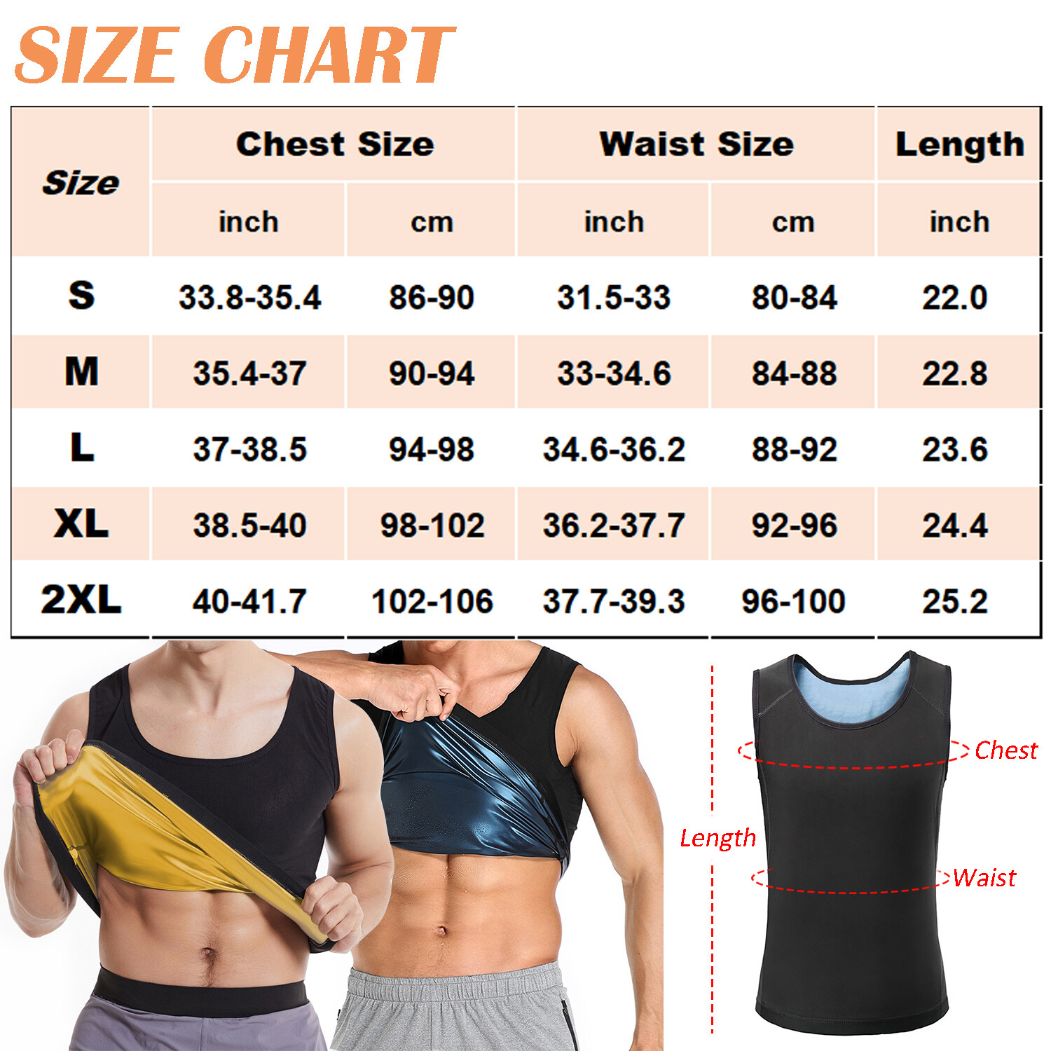 Mens Slimming Body Shaper Sauna Sport Vest Gynecomastia Compress Girdle Tank Top
