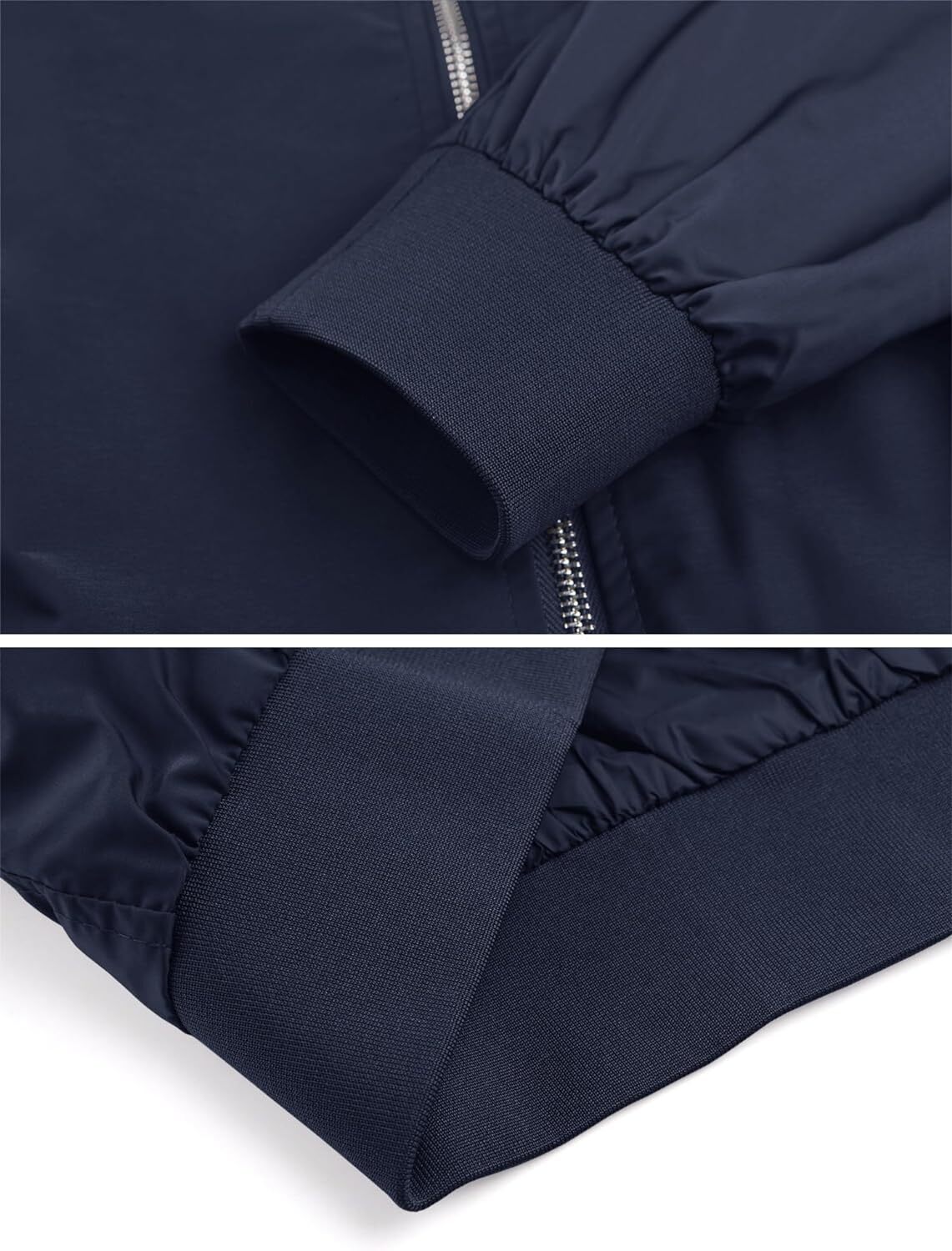 Men’s Bomber Jackets Lightweight Water Resistant Full Zipper Casual Windbreaker