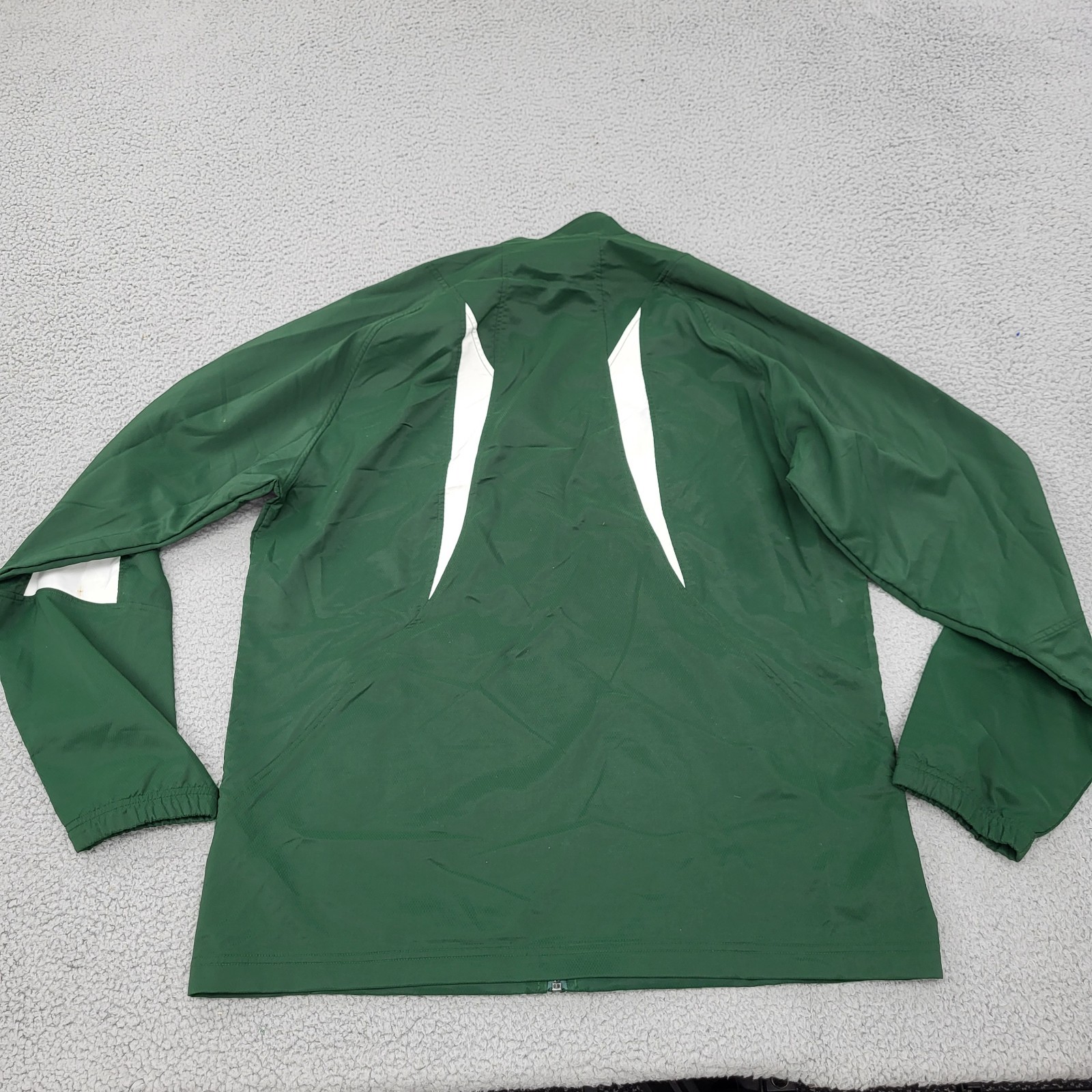 Under Armour All Season Gear Jacket Mens Large Green Windbreaker Full Zip Pocket