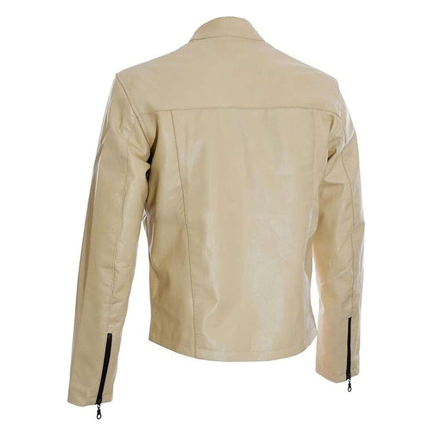 Steve McQueen Le Mans Heuer Racing Jacket – Ivory Vintage Leather Style jacket