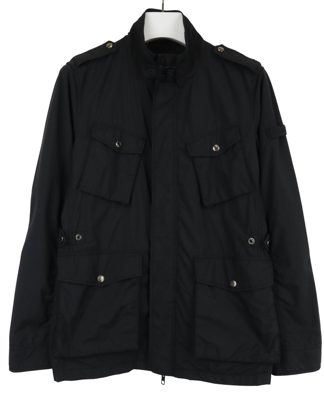 WOOLRICH JOHN RICH & BROS Jacket Men’s MEDIUM Black Utility Field Multi Pocket