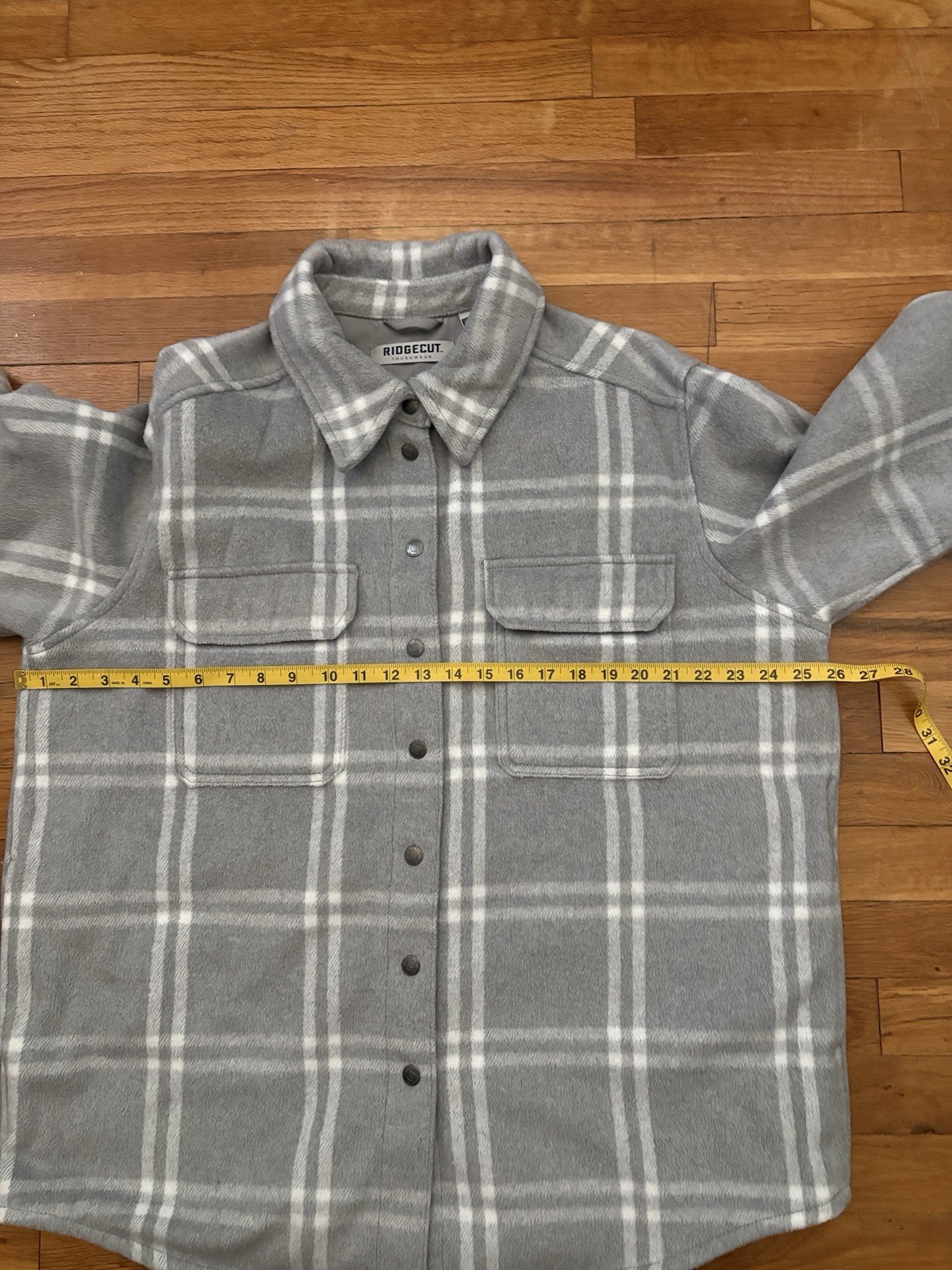 Ridgecut Flannel Jacket – Men’s XL – Gray/White