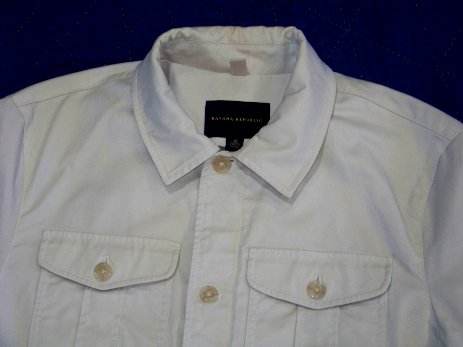 Men’s Banana Republic Lightweight Jacket – M – Button and Zip Front