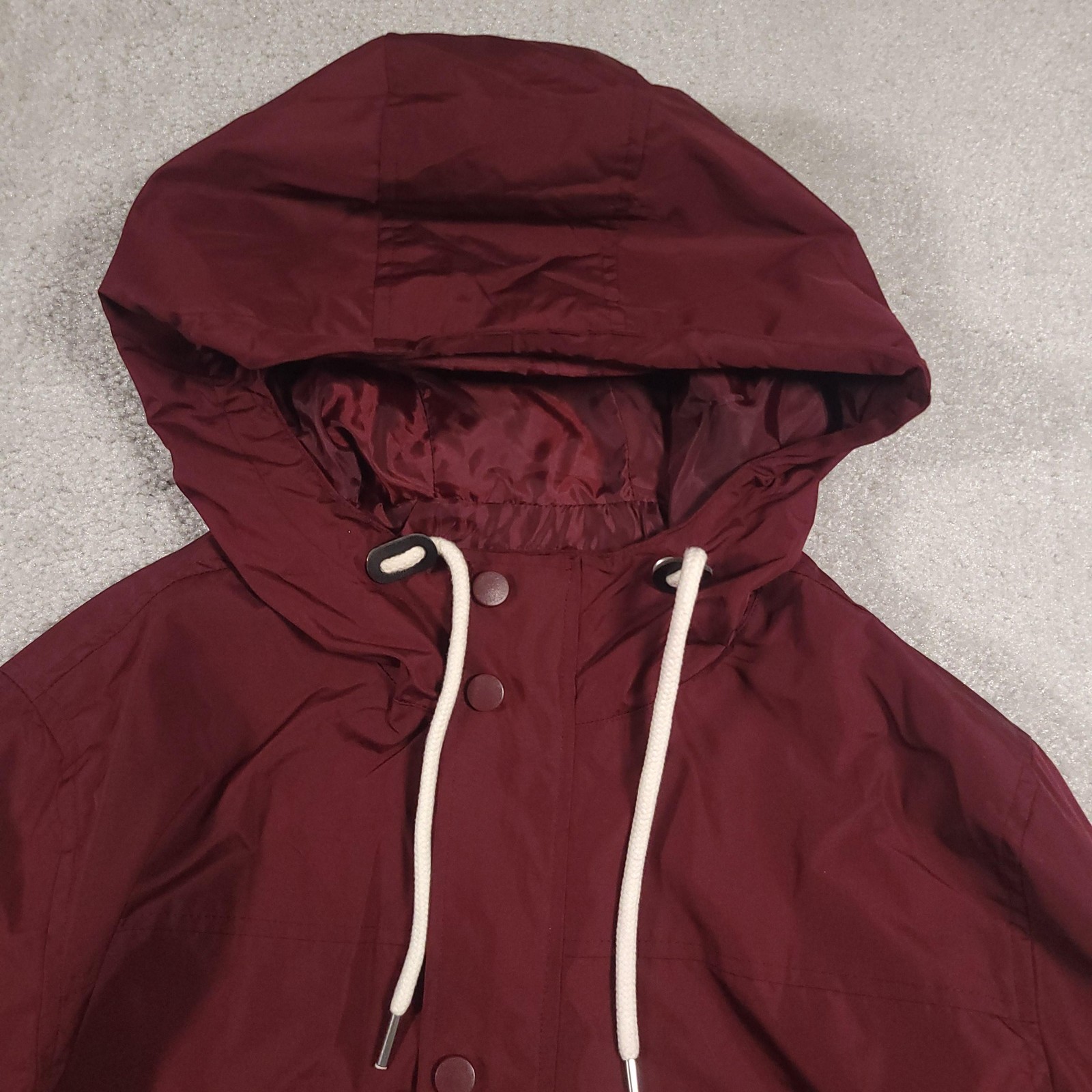 Forever 21 Jacket Mens XS Hooded Windbreaker Lightweight Polyester Pockets