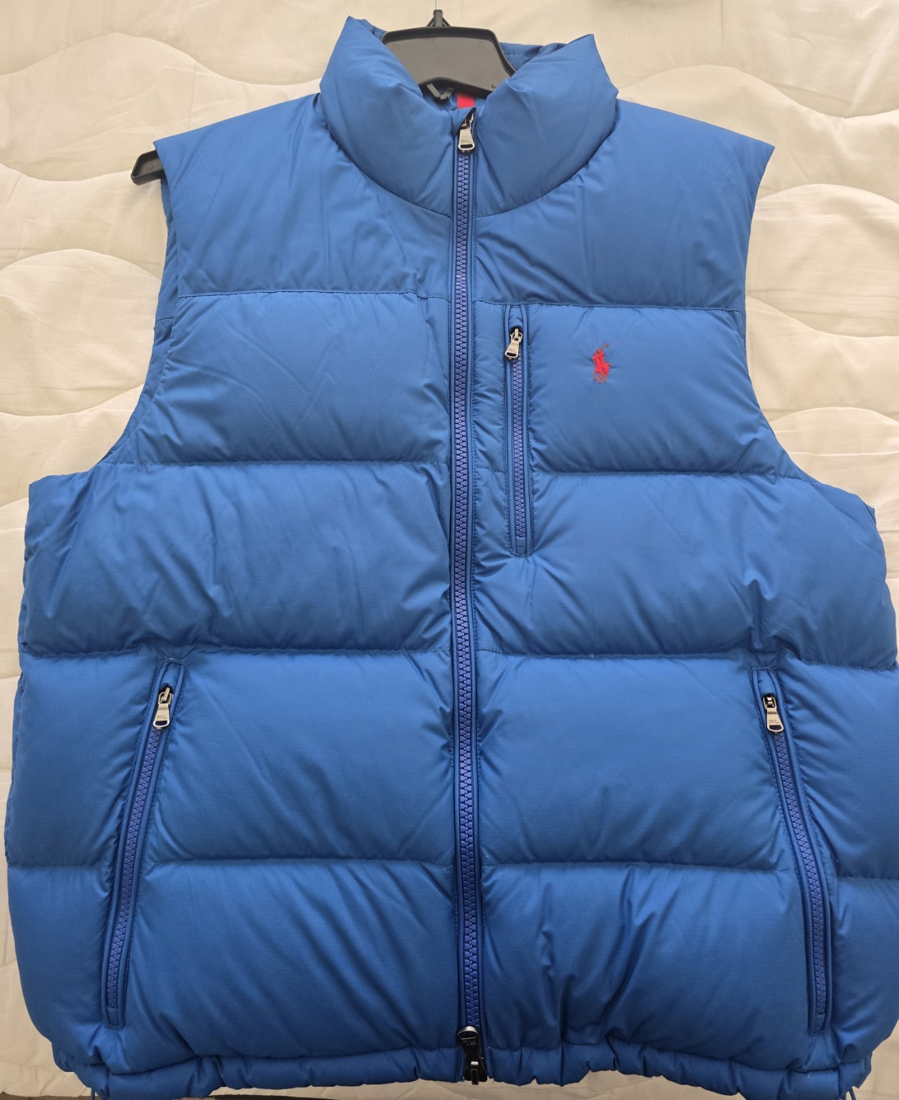Polo Ralph Lauren Black Performance Down Zip Puffer Vest Size Large