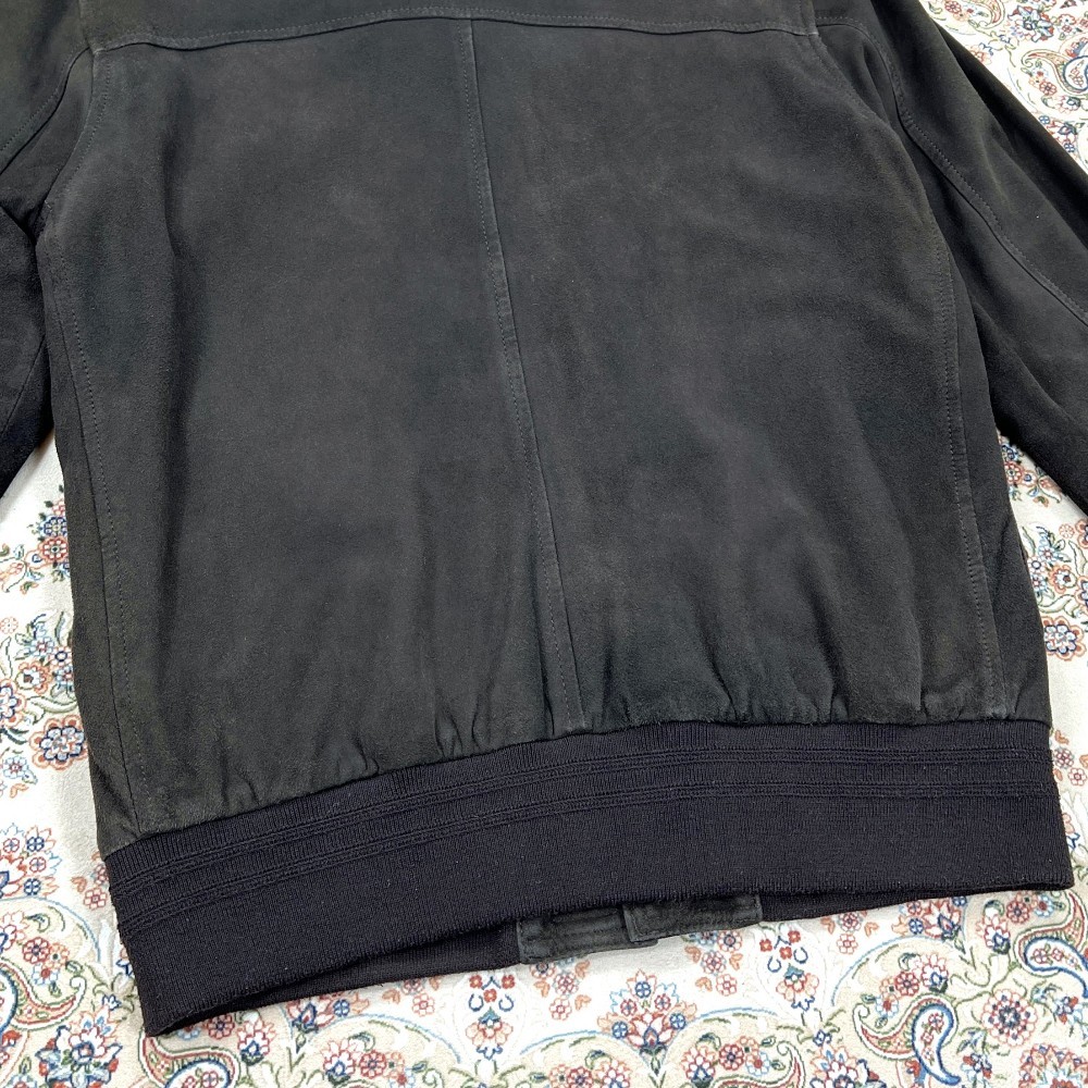 Valstar Goat Suede A-1 Bomber Jacket Dark Brown Italy IT48
