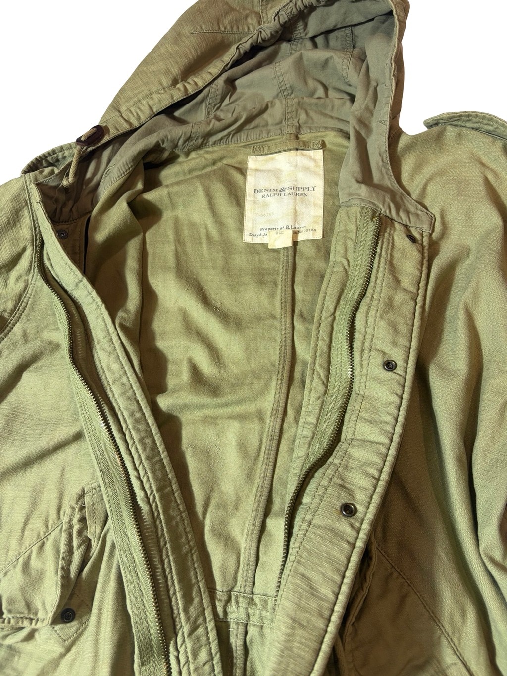 Denim & Supply Ralph Lauren M51 Shoot Nothing Graphic Fishtail Parka L