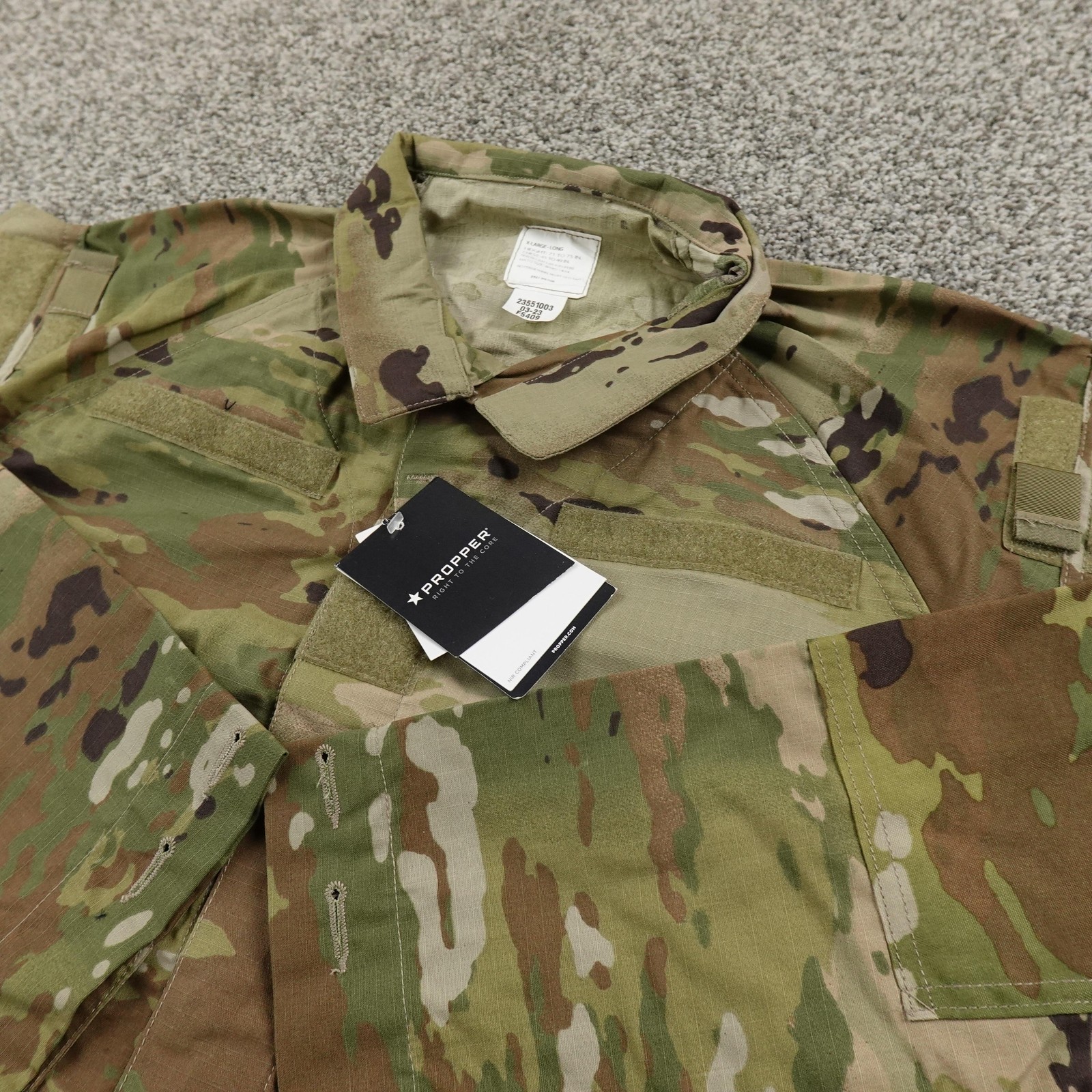 NEW Propper Jacket Mens XLT Multicam OCP Camo IHWCU Improved Hot Weather Coat