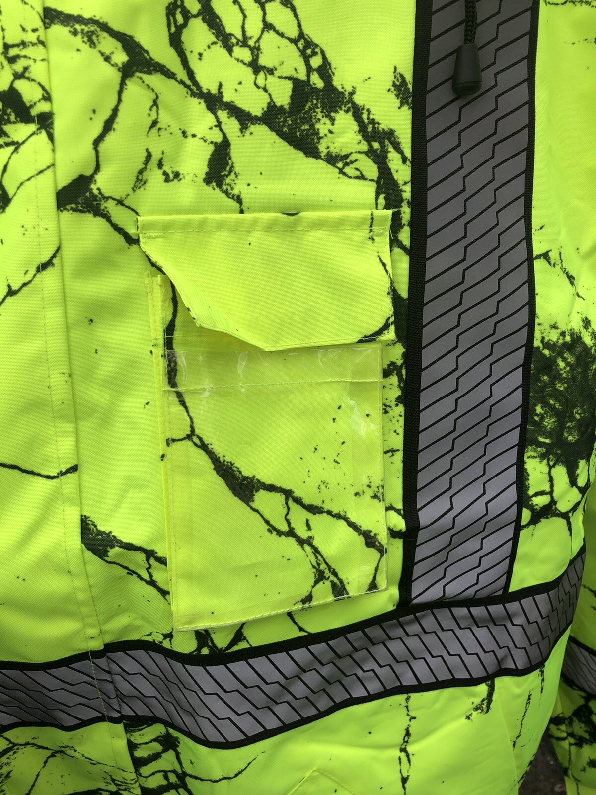 Unisex Waterproof Bomber Safety Reflective Jacket Fleece-windproof