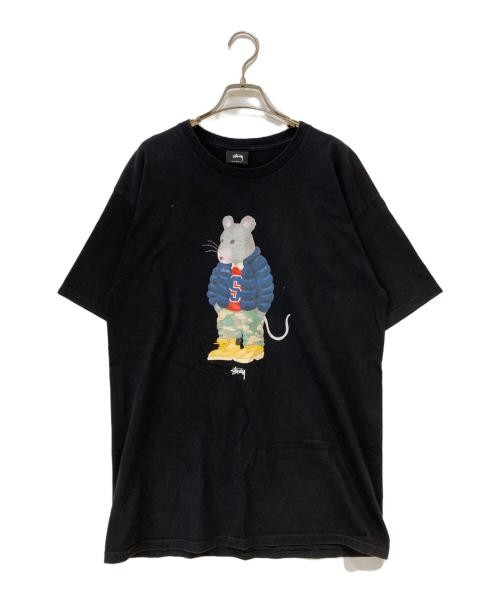 Stussy Thug Rat TEE Men’s Black Size L Graphic Short Sleeve T-Shirt